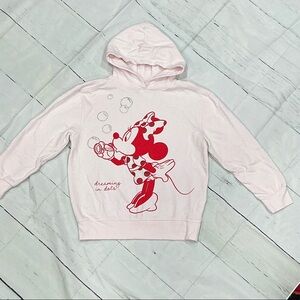 Disney Light Pink Minnie Mouse Kids Hoodie